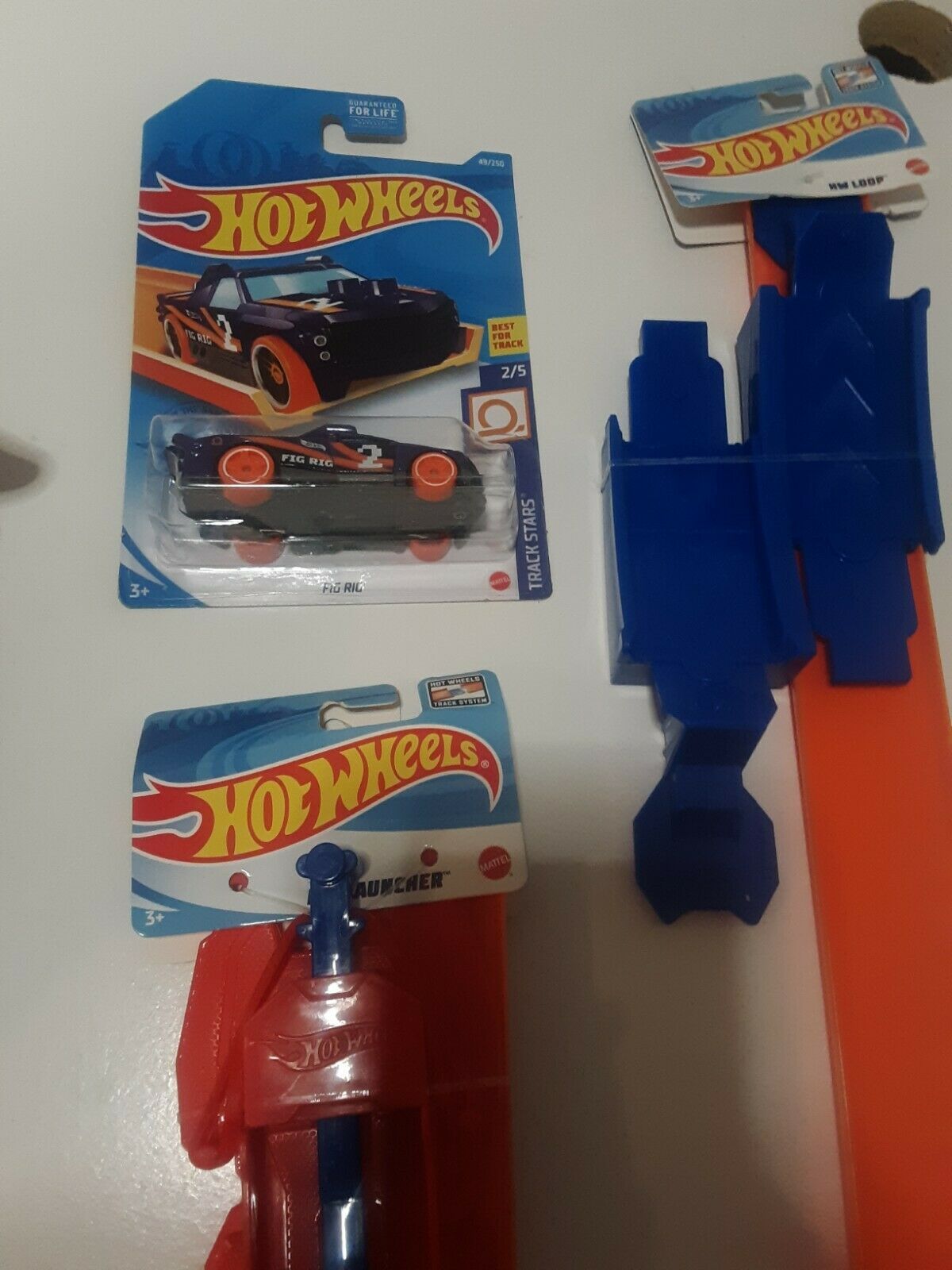 Hot Wheels Fig Rig Track Stars Car With HW Loop And Launcher Brand New