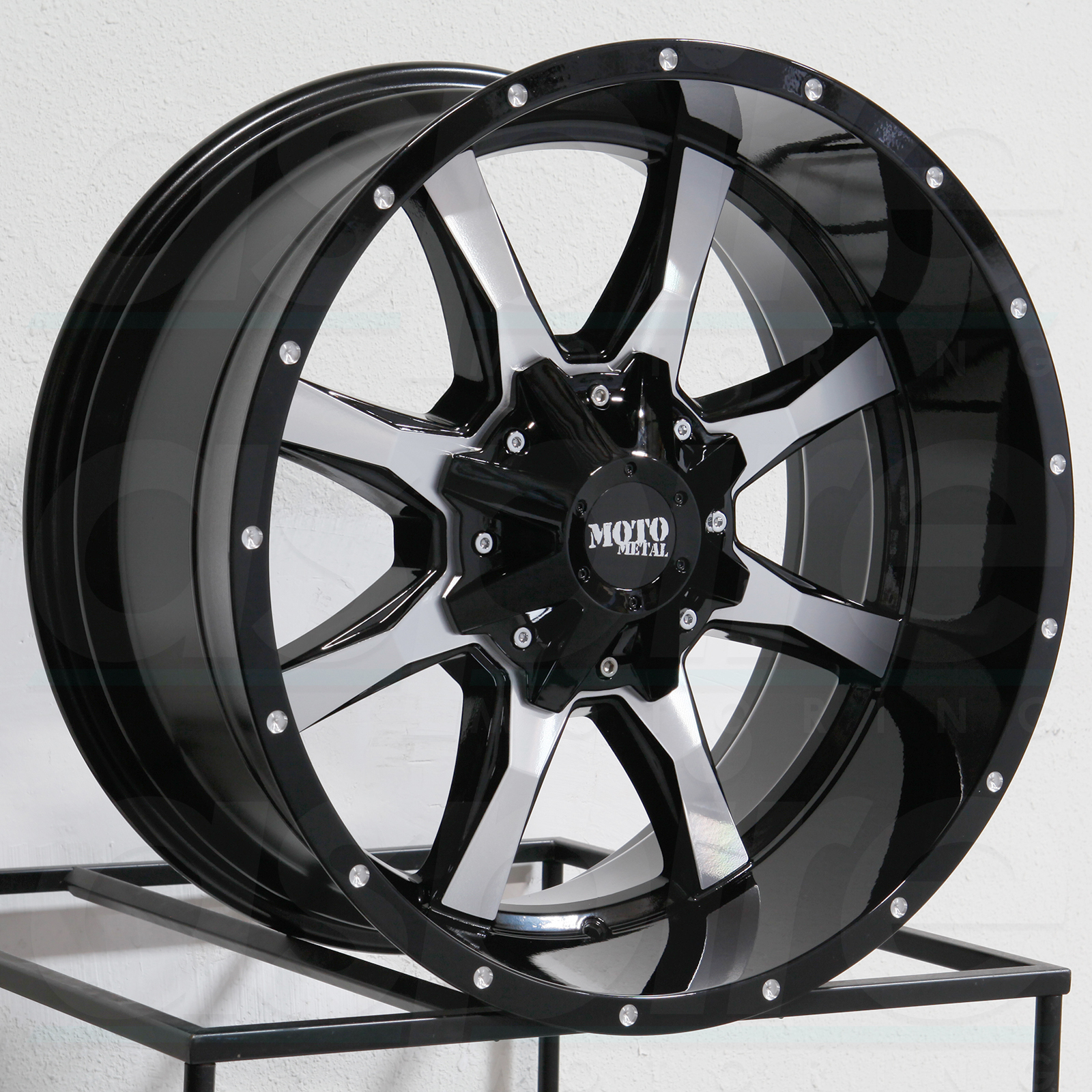 X Moto Metal Mo X Black Machine Wheels Rims Set Wheels