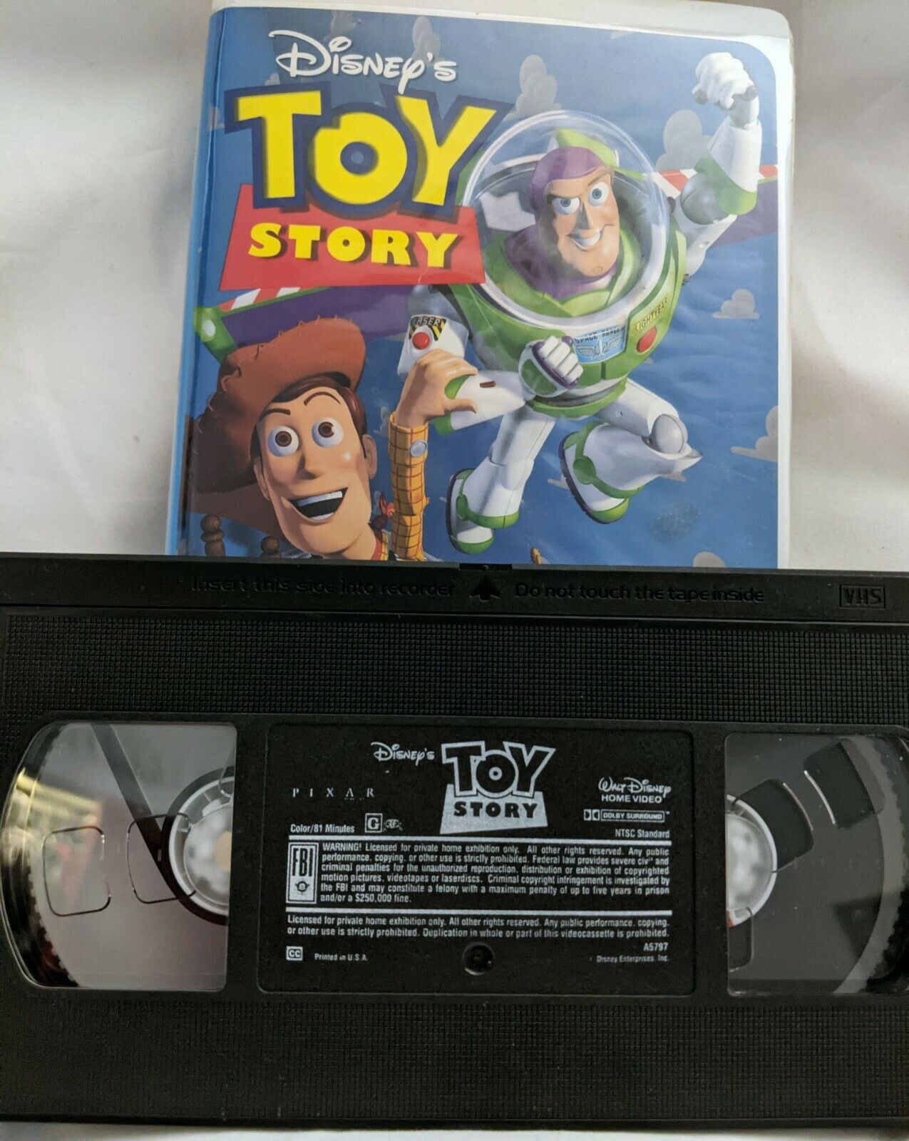 Toy Story VHS 6703 Walt Disney Home Video Pixar Collectible 1996