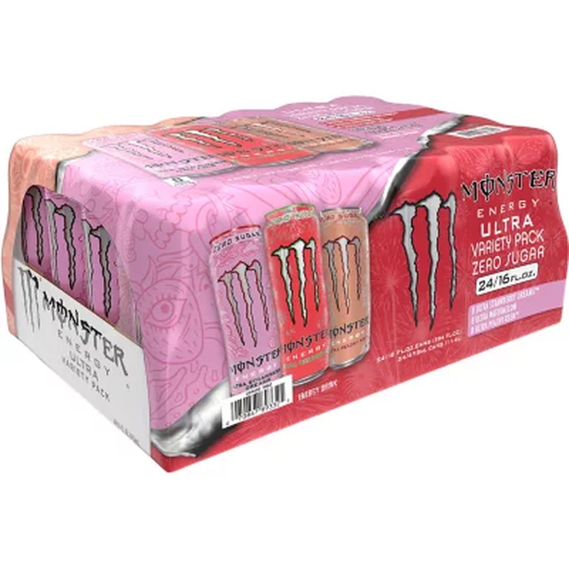 Monster Energy Ultra Variety Pack Strawberry Dreams Watermelon