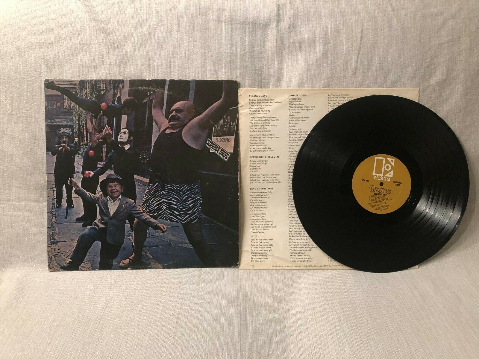 1967 The Doors Strange Days LP Vinyl Album Elektra Records EKS 74014