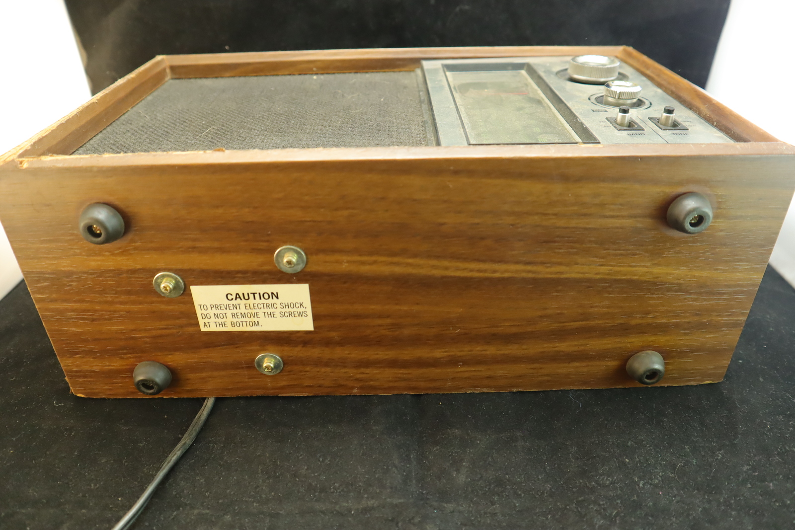 Vintage Panasonic Re Walnut Woodgrain Tabletop Am Fm Radio