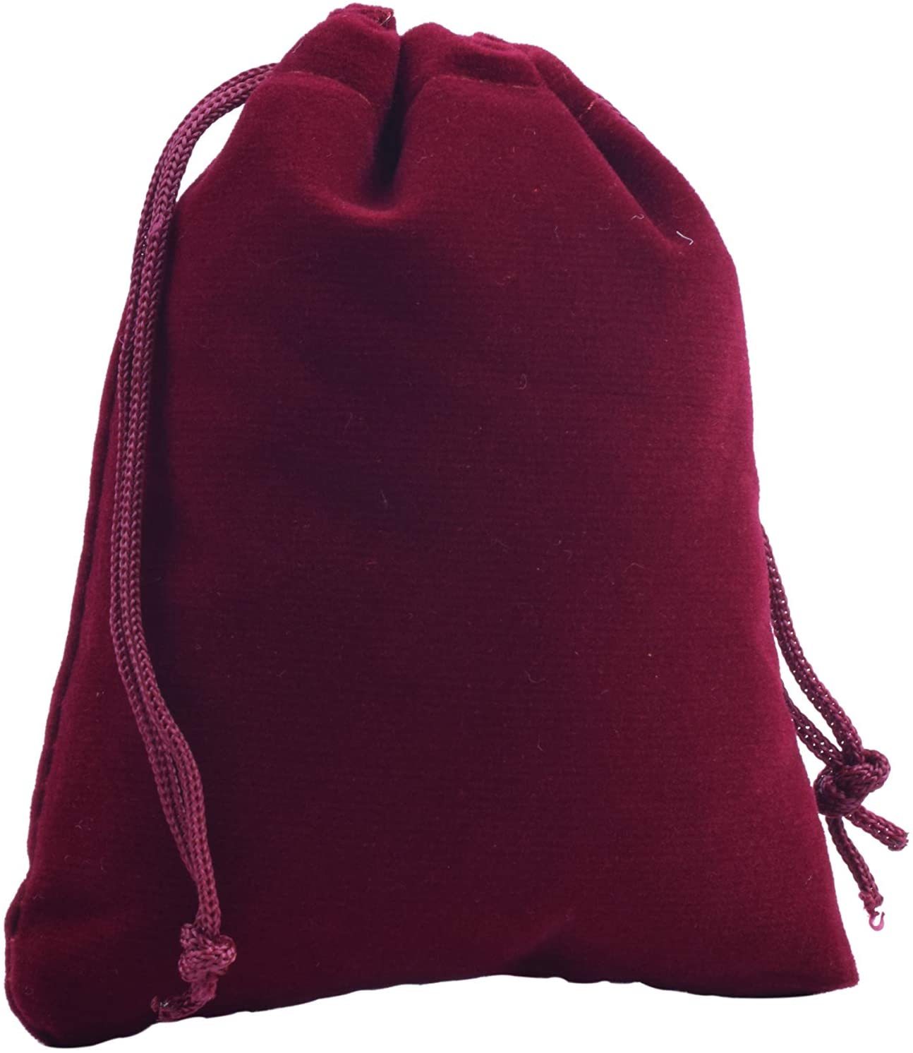 Wine Velvet Gift Bag X100 Red Drawstring Favor Bags Jewelry Wedding