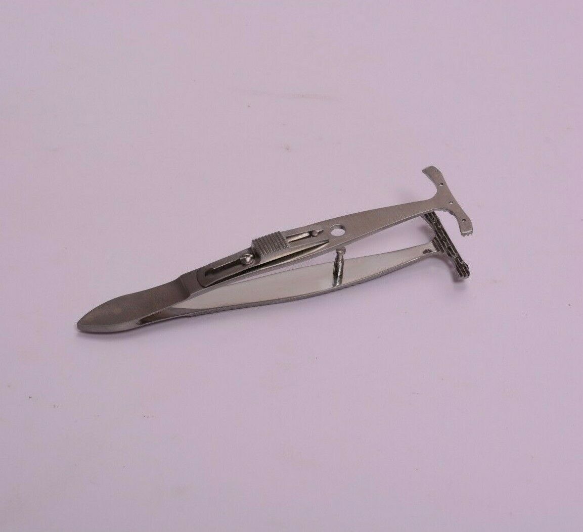 Ptosis Lid Clamp Pin Concave Longitudinal Grooves Tips Ophthalmic