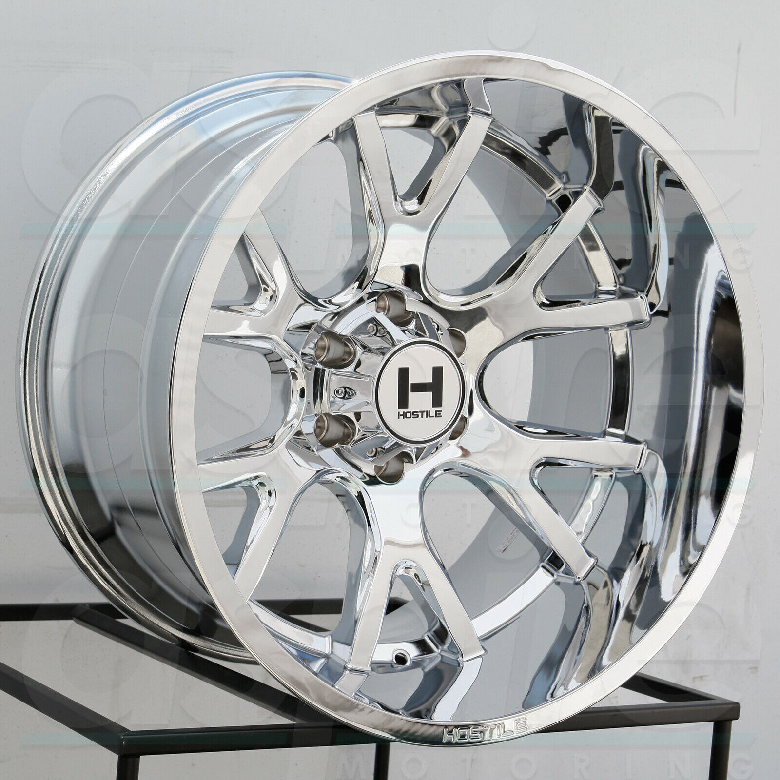 20x12 Hostile H113 Rage 8x180 44 Chrome Wheels Rims Set 4 125 2 Wheels