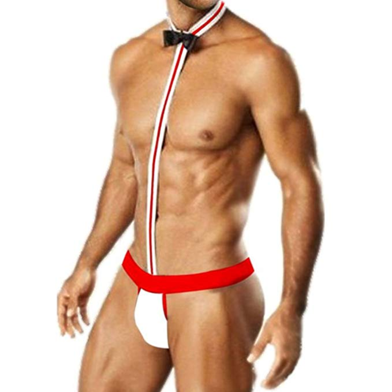 Men S Sexy Borat Mankini Costume Swimsuit Swimwear Thong Briefs