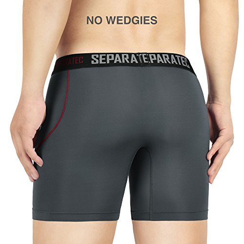 Separatec Men S 3 Pack Sport Performance Dual Pouch Boxer Briefs