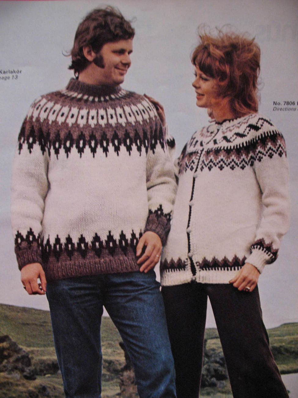 Reynolds Icelandic Lopi Yarn Sweaters Knitting Patterns Patterns