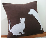 Cat vs dog dark brown suede a thumb155 crop