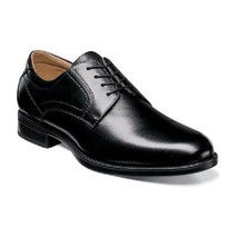 Florsheim Mens shoes Midtown Oxford Black Lace Up Leather Plain Toe 12135-001  - $112.50