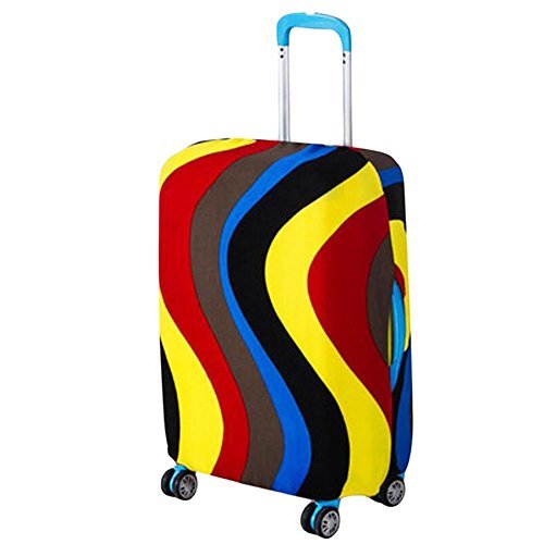 George Jimmy Colorful Waves Beautiful Suitcase Cover Decor Luggage Cover