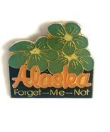 Alaska Forget Me Not Flowers Lapel Souvenir Pin - $13.99