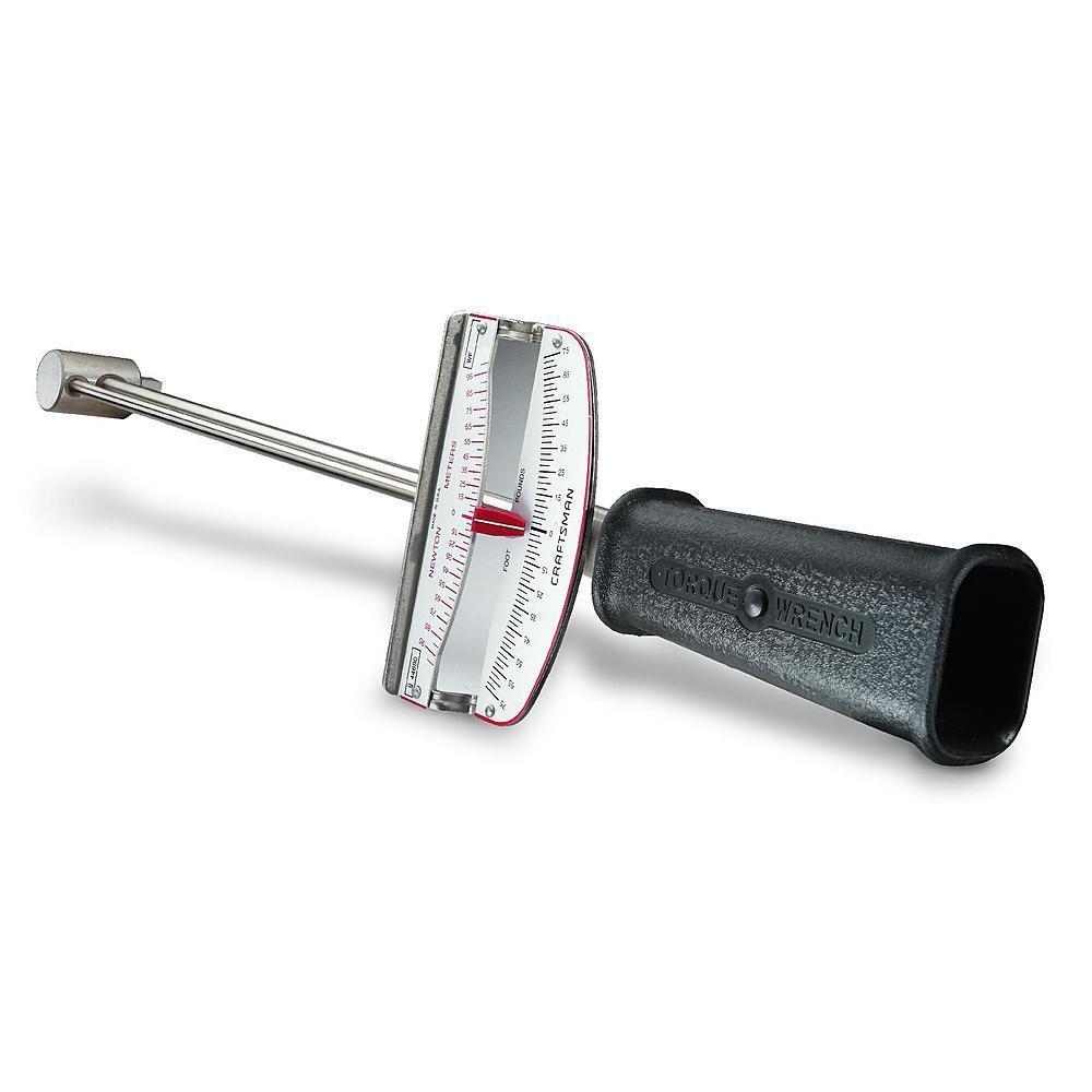 Craftsman 3/8 Inch Drive Beam Style Torque Wrench 075 Foot Pounds