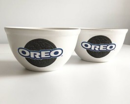 OREO Cookie 2 Piece Set Nabisco Cereal Ice Cream Snack Bowls Houston Har... - $15.00