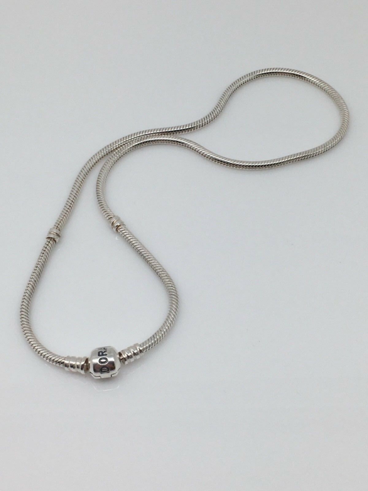 Sterling silver pandora snake charm necklace 15.75”inch Long - Fine ...