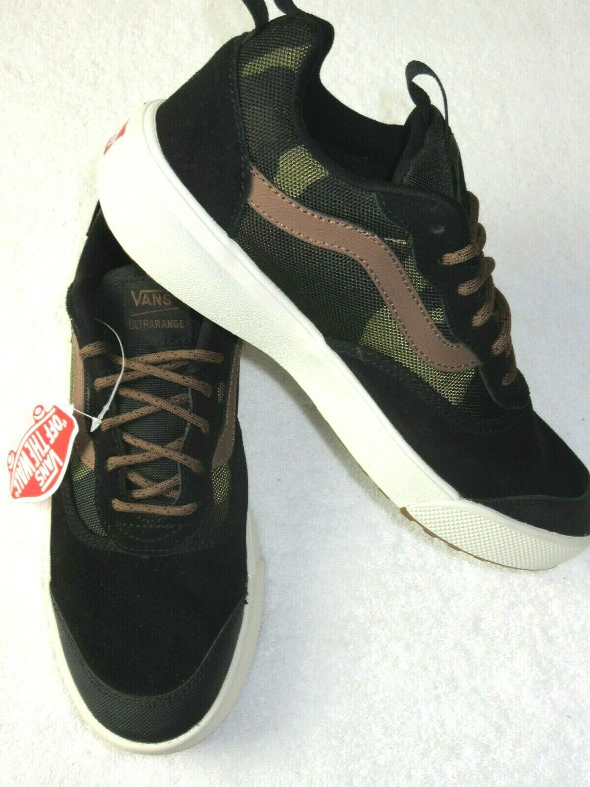 Vans Mens Ultrarange Skate Trail Running shoes Black Dachshund Camo