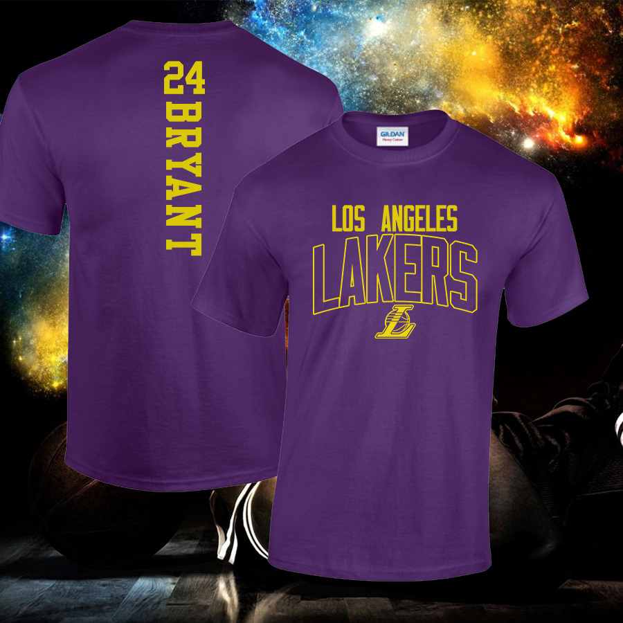 NBA Lakers T-Shirt S-5X Kobe Bryant or Your Choice Name/Number