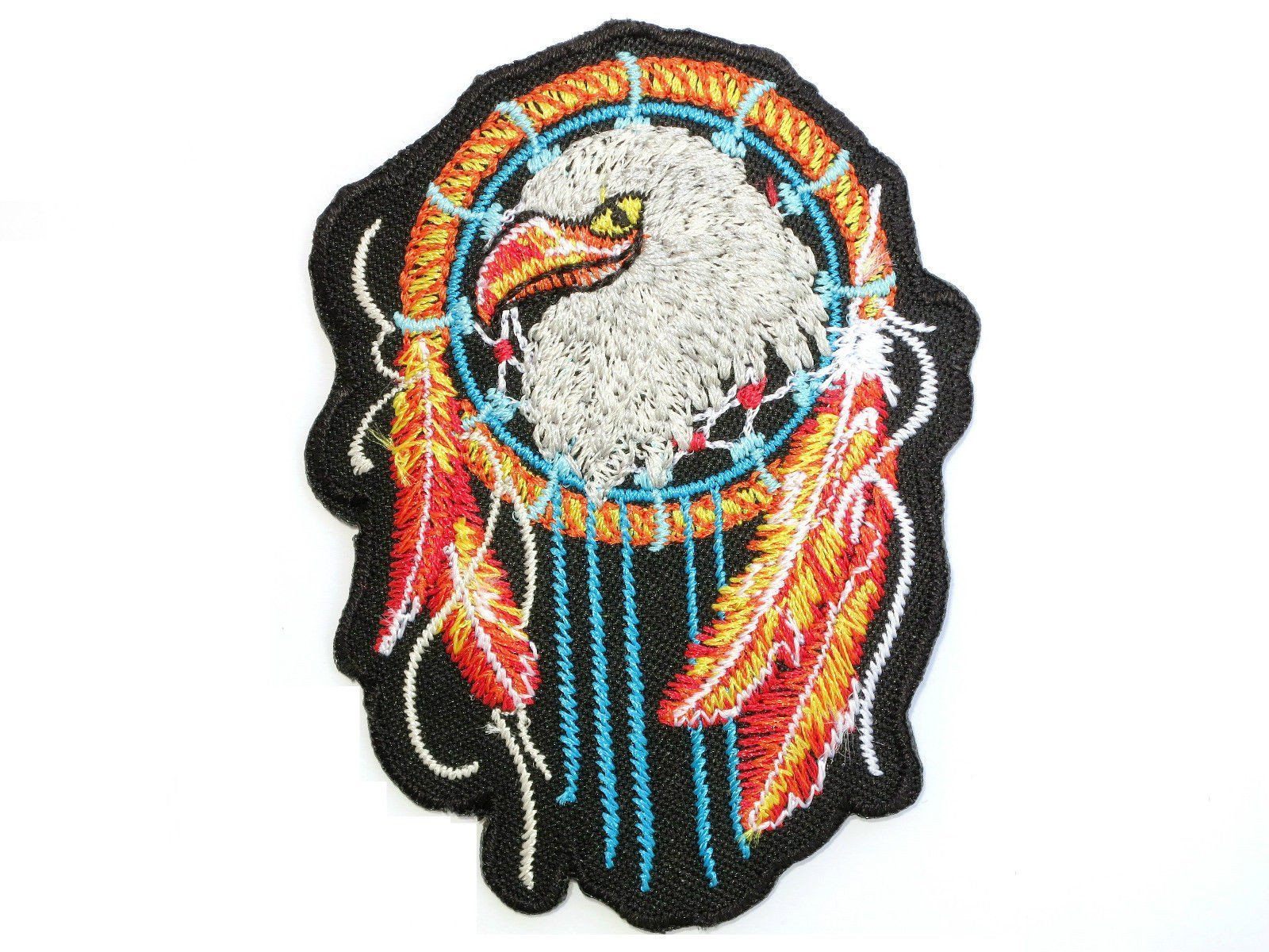 Dreamcatcher Dream Catcher Eagle Feathers Iron On Embroidered Patch 3.1