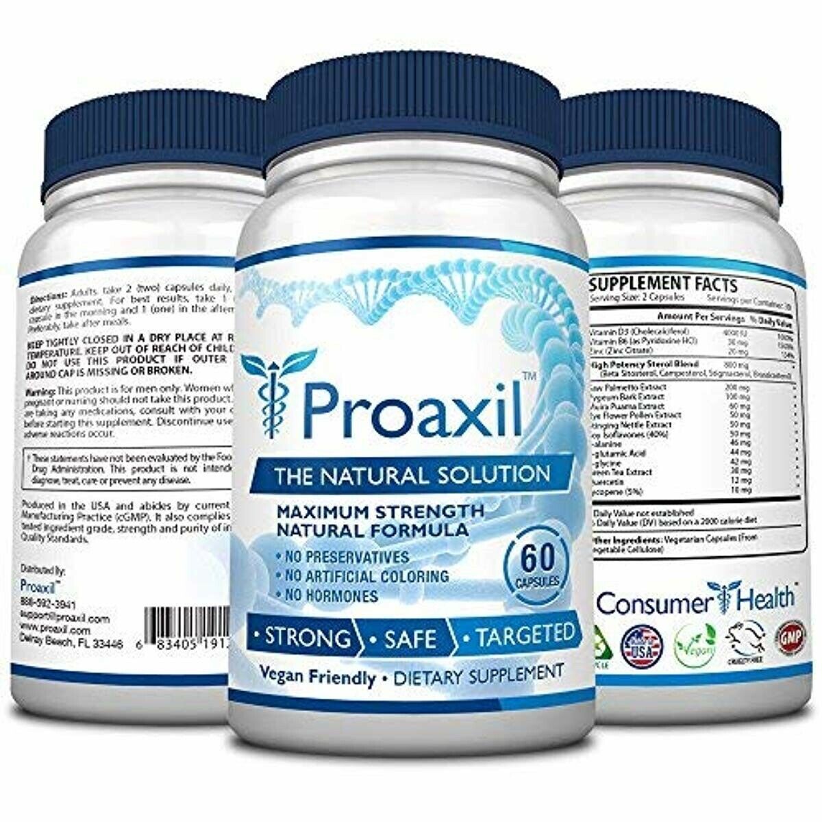 Proaxil Extra Strength Vegan Saw Palmetto Supplement For Prostate