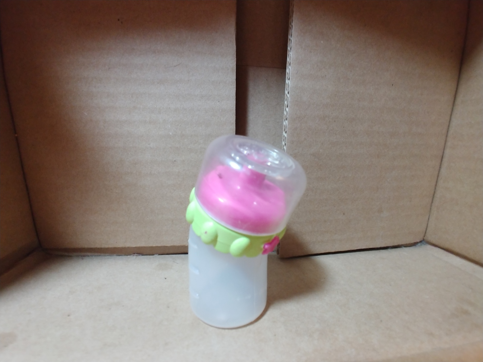 Baby Alive Doll Sippy Cup Bottle Green with Pink Star with Lid Baby Alive