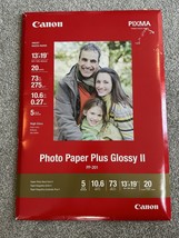 Canon Photo Paper Plus Glossy II Pixma PP-201 13x19 High Gloss 20 Sheets... - $39.55