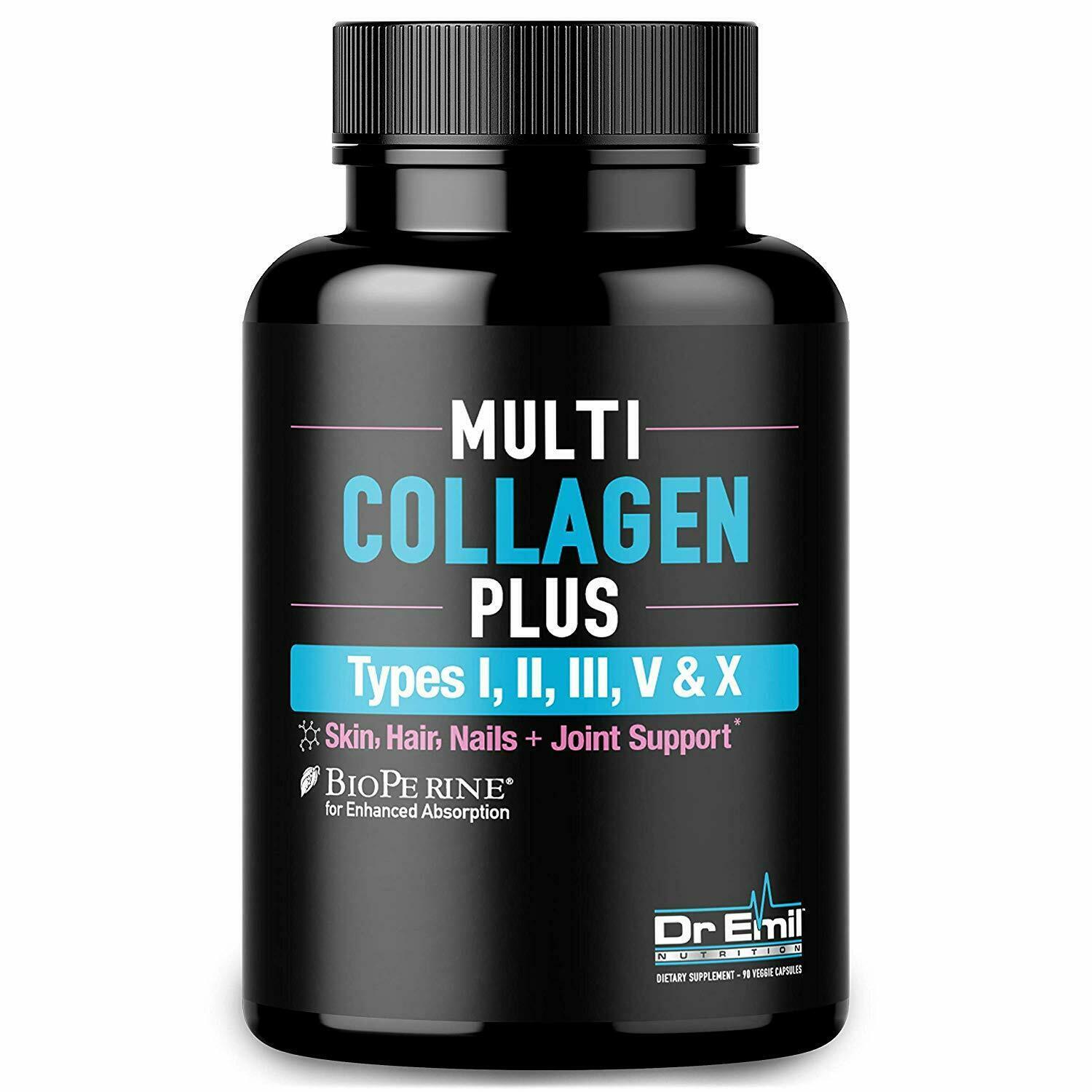 Dr Emil Nutrition Multi Collagen Pills (Types I, II, III, V & X) (90