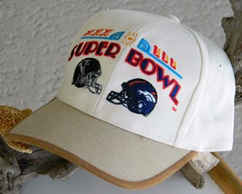 Super bowl xxxiii nfl football cap hat denver broncos atlanta falcons thumb200