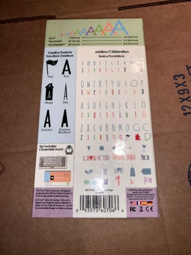 Cricut Jubilee Celebration Abc Cartridge Alphabet Font Not Linked 29