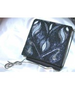 Gorgeous Vintage 1980s Disco Beaded Black Handbag - $25.00