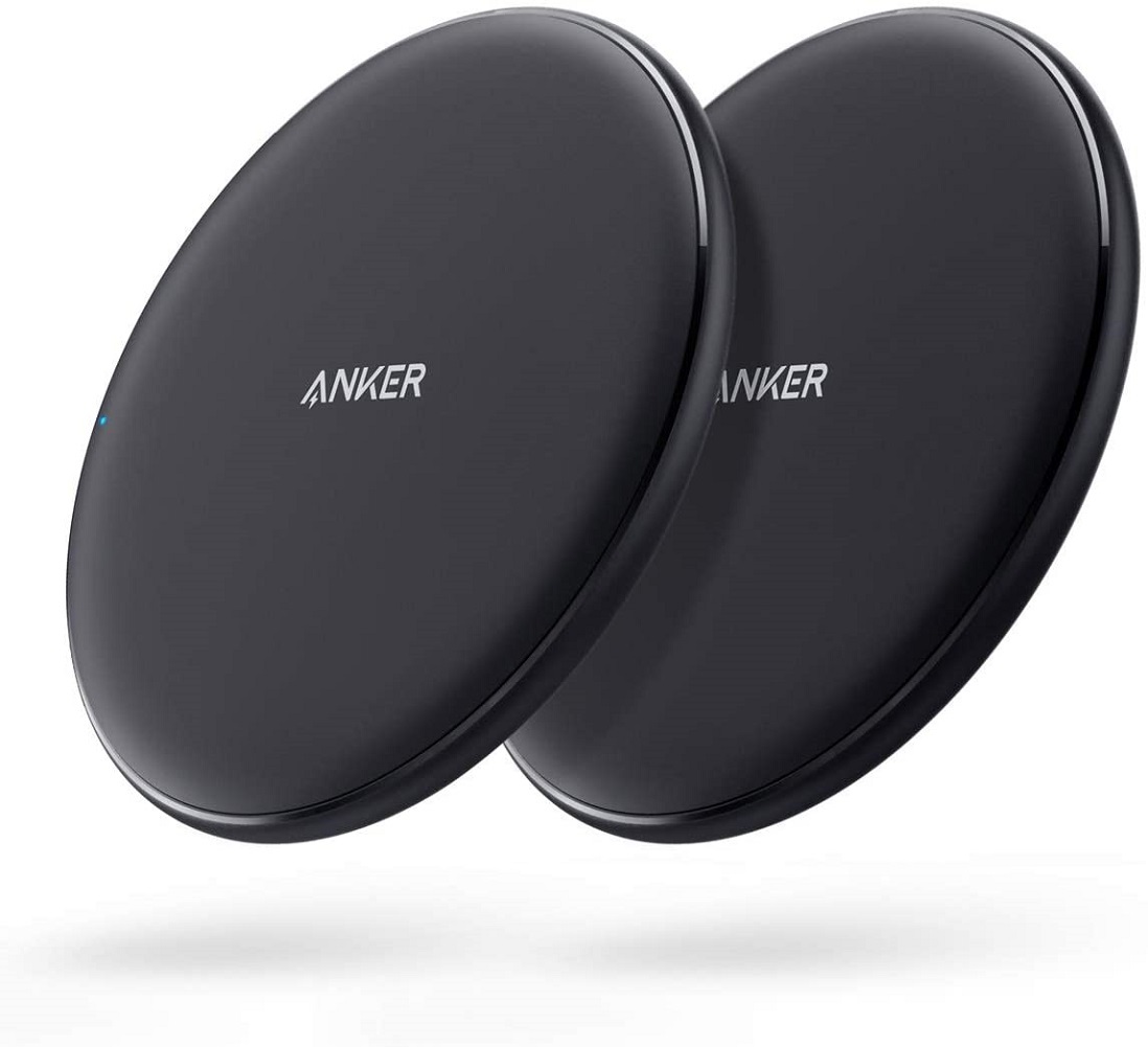 Anker Wireless Charger, 2 Pack PowerWave Pad, Qi-Certified, 7.5W for iPhone 11