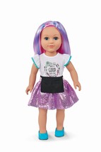 My Life As Poseable Hairstylist 18” Doll, Blue/pink Hair, Blue Eyes, Light Skin - $39.55