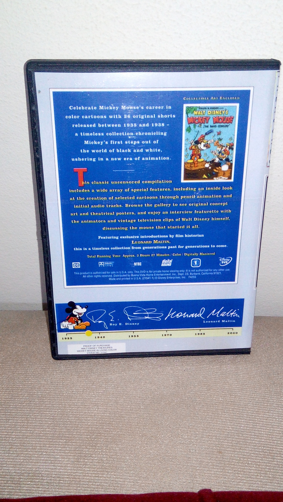 Walt Disney Treasures Mickey Mouse In Living Color Vol 1 DVDs - DVD, HD ...