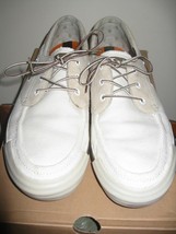 TIMBERLAND Canvas/Leather Boat Shoes # 62538 11 Medium U.S-White - $88.61