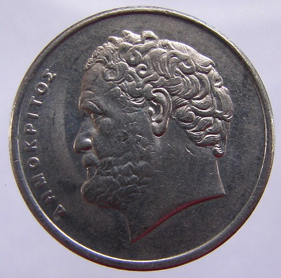 GREEK Vintage 25 Years Old 1986 Greece Democritus 10 Drachma - £5.60 GBP