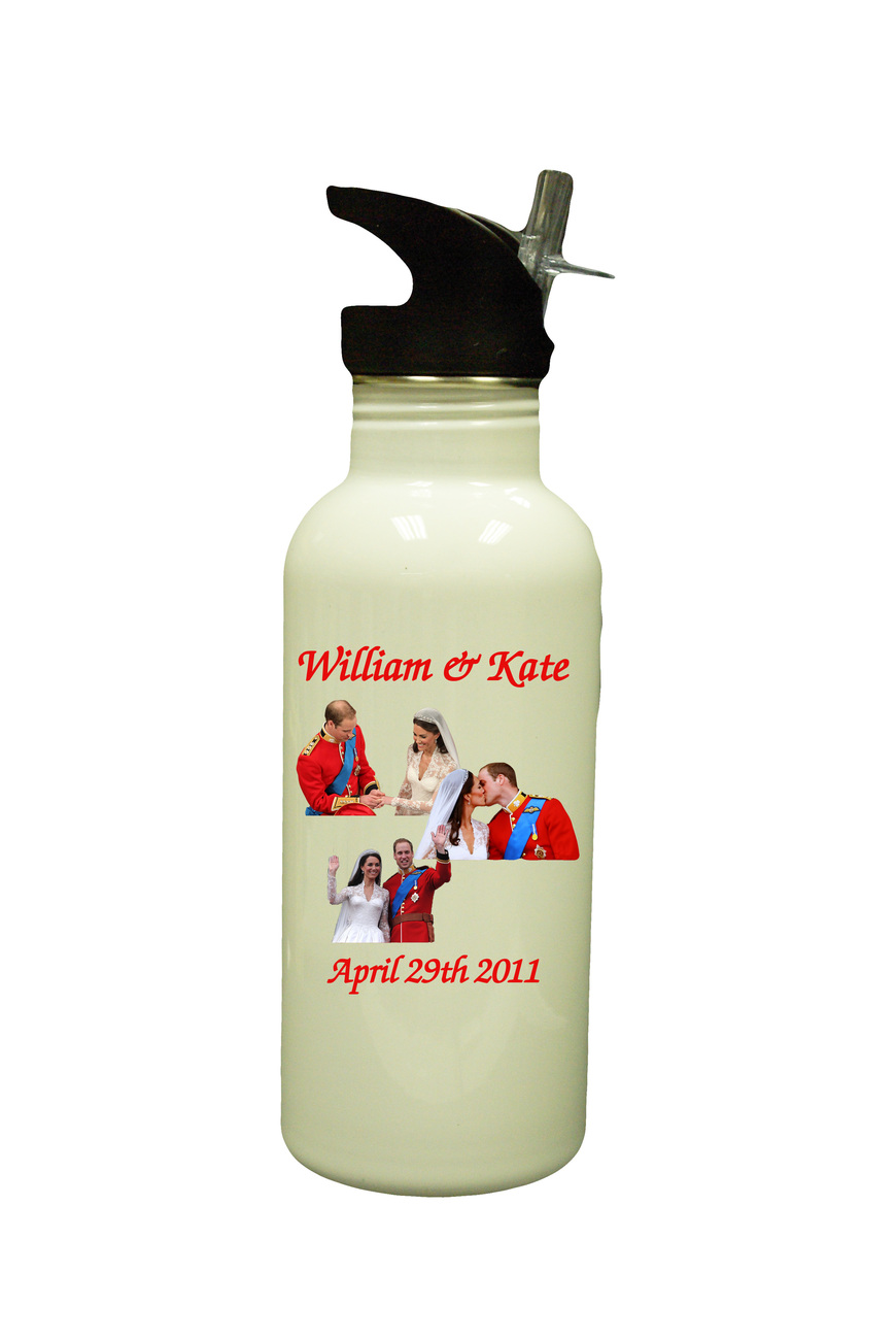 Prince William & Kate Middleton Wedding Water Bottle Gift #5