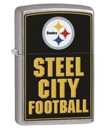 Zippo Lighter - NFL Pittsburgh Steelers Street Chrome - ZCI409121 - $24.91