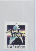 1991 Star Trek 25th Anniversary Sticker Card - $3.00
