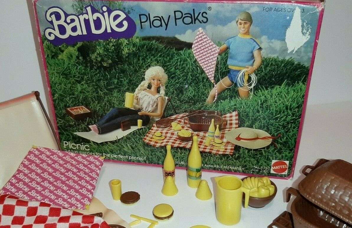 vintage barbie picnic set