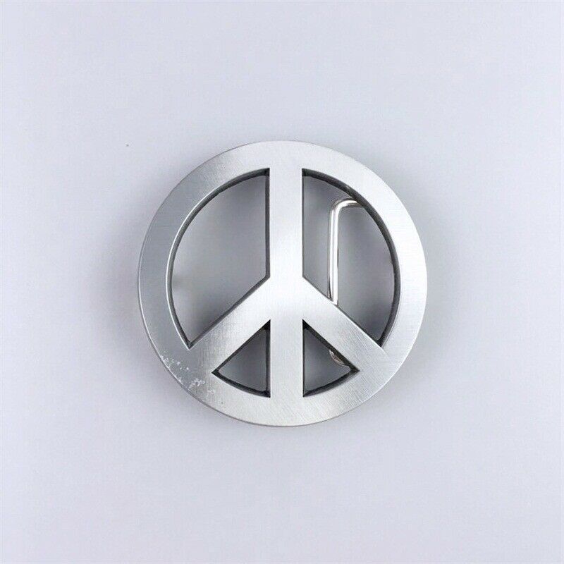 New Vintage Peace Symbol Love Sign Belt Buckle also Stock in US