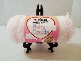 Red Hearts Baby Cloud 9074 Pale Pink Super Bulky 6oz Yarn USA Made Knitting - $12.20