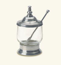 Match Pewter Condiment Jar with Spoon, Item 831.0 - $151.00