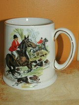 James Kent Ltd Mug 4.5&quot; Staffordshire England Old Foley Fox Hunt horse d... - $10.79