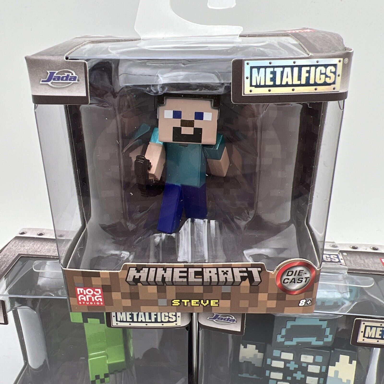 JADA METALFIGS MINECRAFT Die-Cast 2.5” Figures Steve Creeper Warden ...