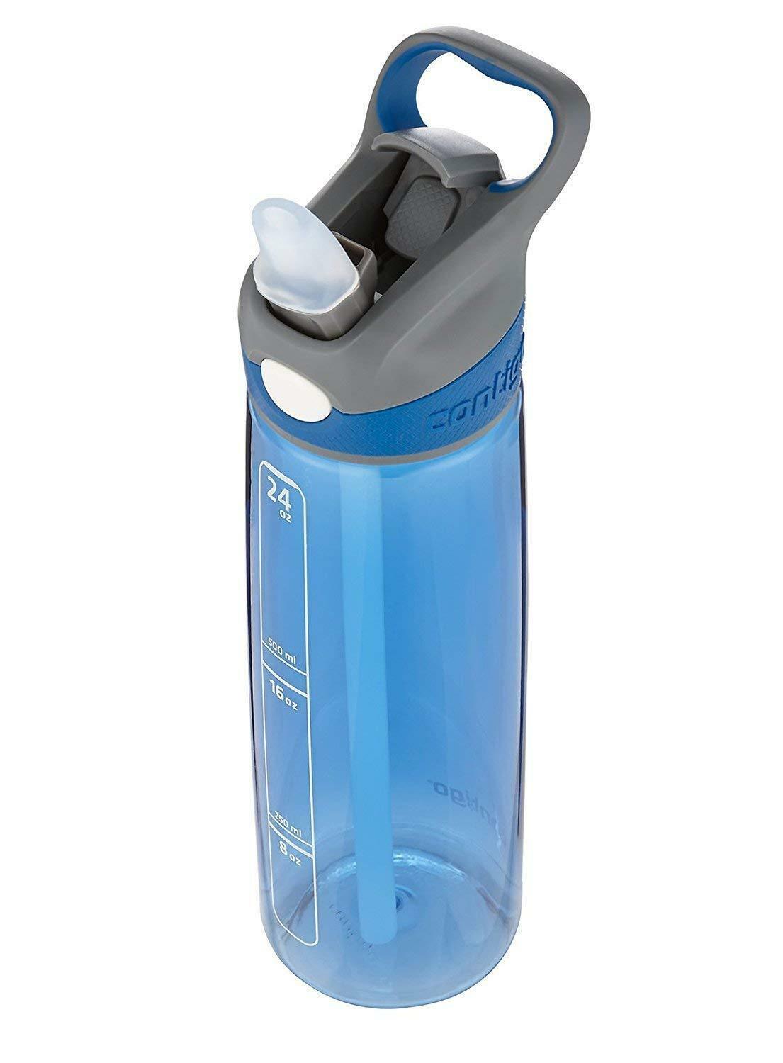 Contigo AUTOSPOUT Straw Addison Water Bottle, 24 oz, Monaco Drink