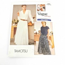 Vogue Pattern 2035 Tamotsu Career Top Skirt Size 8 10 12 Sewing Vintage ... - $18.76