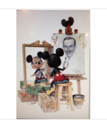 Walt Disney Mickey Mouse Self Portrait Art Print 22 x 28 Beautiful More ... - $64.90