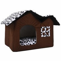 Pet House Foldable Bed With Mat Soft Winter Dogs Puppy Sofa Cushion House Kennel - $44.45