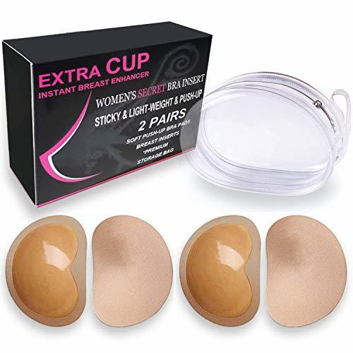 Adhesive Bra Pads Breast Inserts Breathable Push Up Sticky Bra Cups for