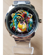Monkey Colorful Novelty Art Unique Wrist Watch Sporty - $35.00