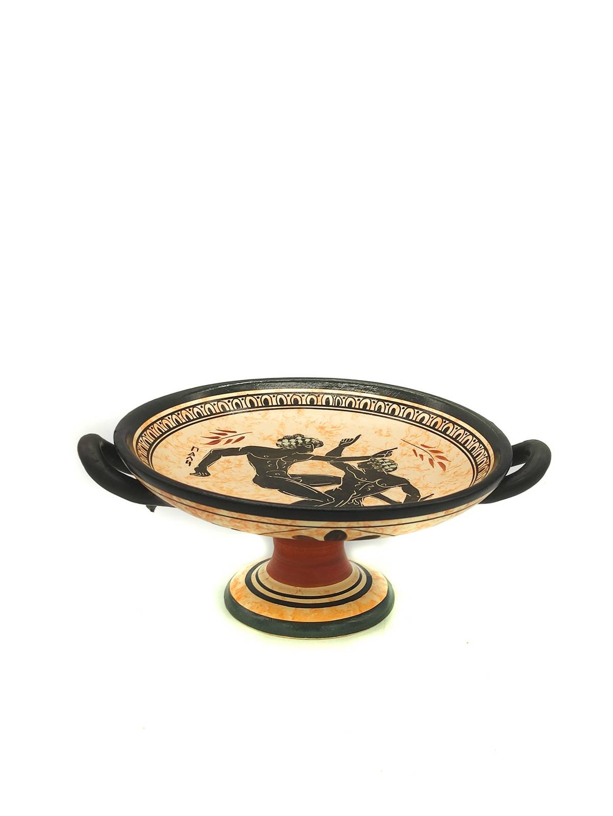 Wrestling Ceramic Kylix Greek Vase Ancient Greece Home Décor